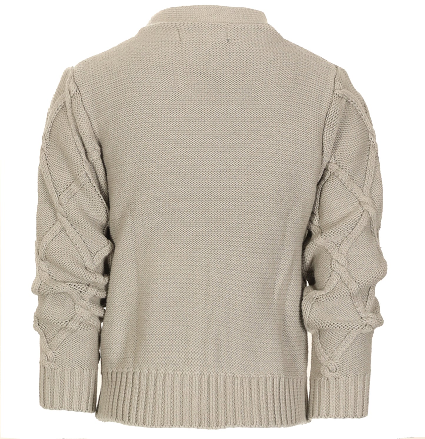 Boys Knitted V-Neck Button Up Cardigan Sweater - Gary