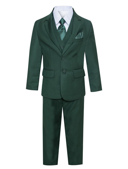 Hunter Green Boys Formal Suit Set