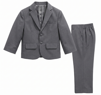 Boys 2-Piece Classic Suit Set (Sizes 2T-16)| 100% Polyester | 4 Colors