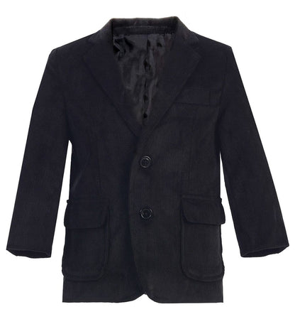 Boys' Corduroy Blazer Jacket with Elbow Patches