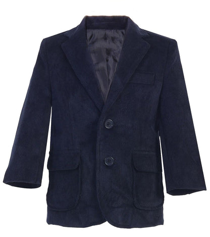 Boys' Corduroy Blazer Jacket with Elbow Patches