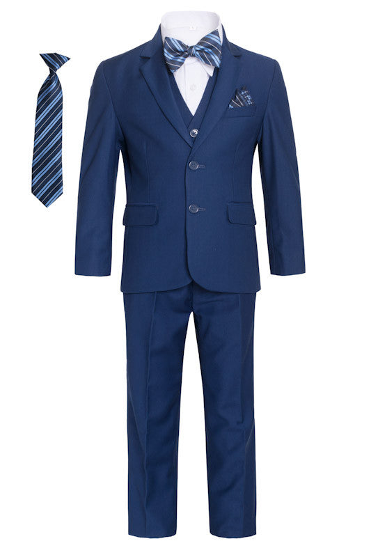 Light Navy Blue Slim Fit Suit Set for boys 