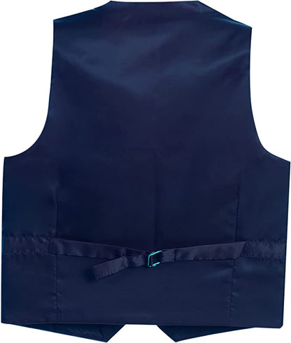 Formal Vest Suit 4 Button Toddler's Kids Boys - Royal Blue